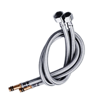 Faucet toilet squat single cold hose hot and cold 304 stainless steel water inlet pipe 4 points explosion-proof household