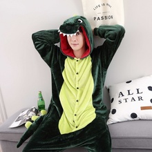 恐龙动物连体睡衣卡通可爱情侣秋