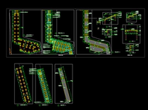 Steel Structure Wood Platform Plank Road Full Set of Construction CAD Drawings Full Set of CAD Drawings