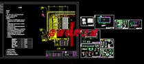 CAD drawings of a complete set of construction and water supply and drainage construction drawings for an outdoor 50-meter standard swimming pool