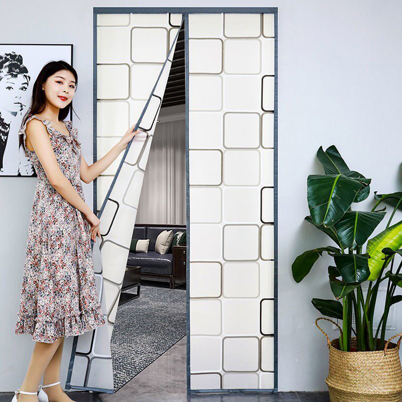 Toilet door curtain full shade waterproof and warm anti-cold air partition Bedroom Home Kitchen Bathroom Mosquito windproof Anti-smoke