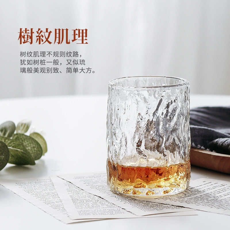 A String of guest Japanese tree grain Pyrex glass beer keller cup of green tea juice cup glass the glass of whisky