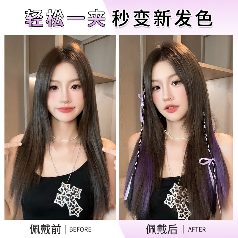 紫色风中的自由灵魂，一场关于发丝的即兴诗_马尾_淘宝美妆网