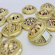 Small mirror female carry-on folding student dormitory carry-on Zi Zhi convenient dressing mirror Princess makeup mirror Dressing at hand