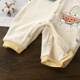 Детский осенний бархатный комбинезон, лонгслив для младенца для выхода на улицу, в западном стиле