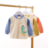 Детское хлопковое весеннее тонкое термобелье, демисезонный раздельный бандаж пупочный, нижнее белье, лонгслив, кардиган