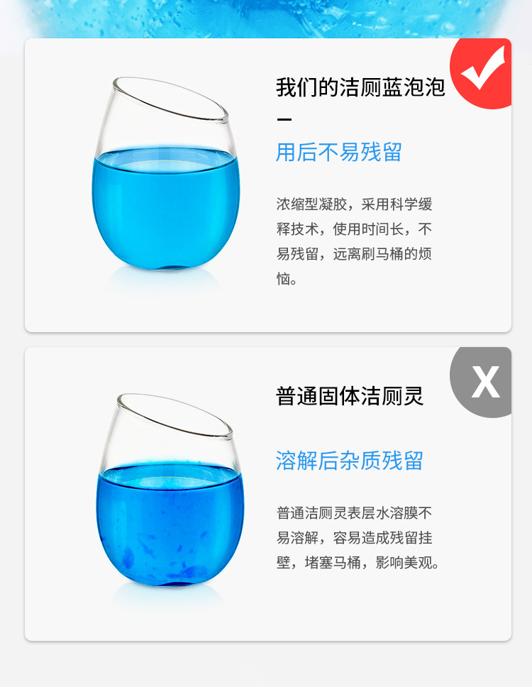 蓝泡泡 洁厕灵洁厕宝 3瓶 图4