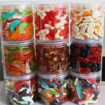 Gummy candy gummy canned mix and match bulk mixed fruit multi-flavor pond fruit snacks qq soft Tang sweet juice fudge