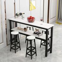 New 2023 wall-mounted bar table home living room partition balcony double-layer bar simple high-top table window long table