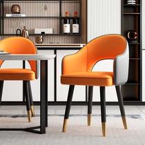 新2023北欧轻奢餐椅家用现代简约靠背凳子客厅餐桌椅子酒店咖啡厅