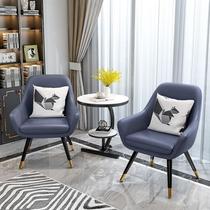 New 2023 simple Internet celebrity sofa chair balcony leisure table and chair card seat sales office reception and negotiation sofa chair coffee table