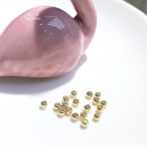 18K gold adjustment ball universal silicone adjustment ball collar positioning beads DIY beads spacer beads anti-drop beads