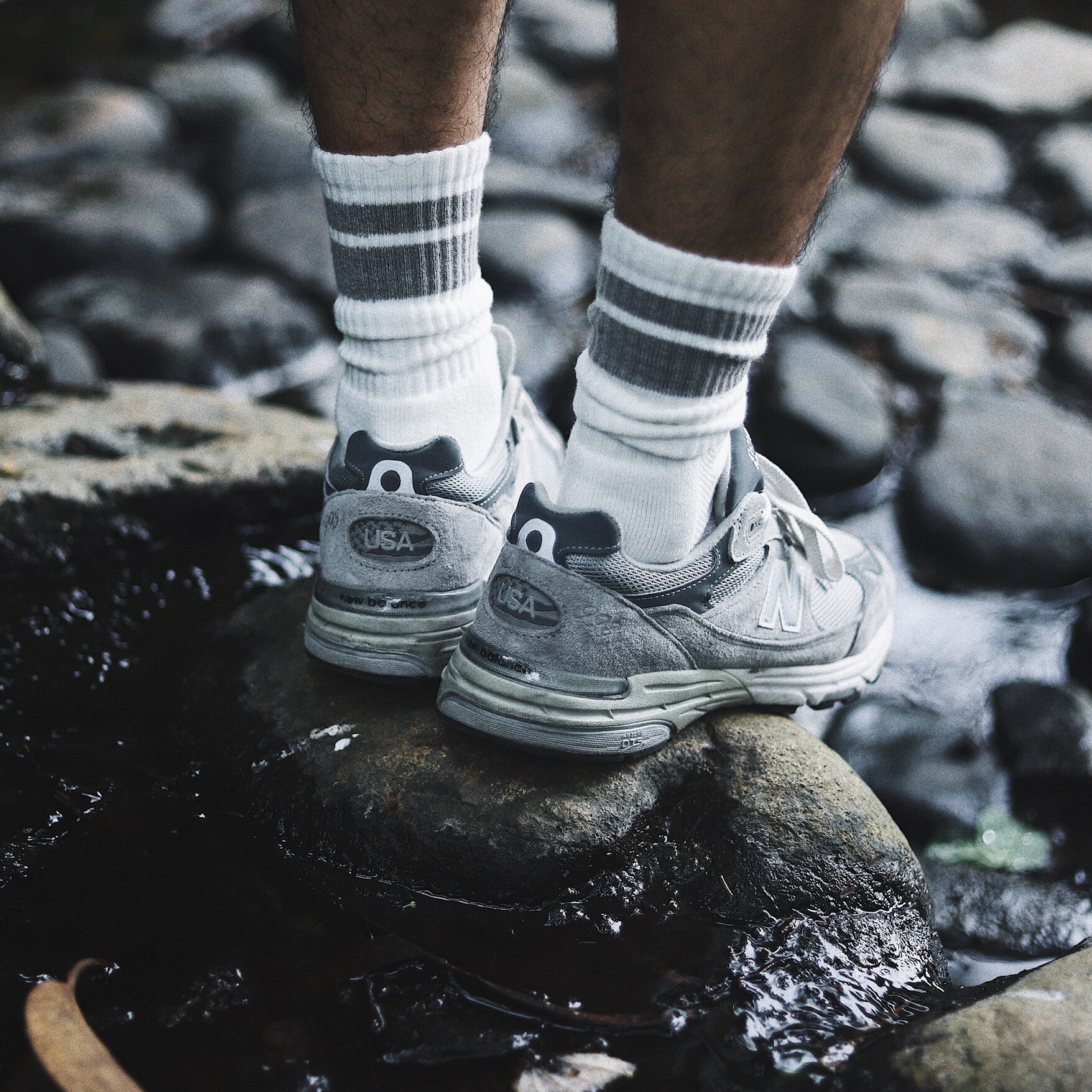 CoSMOS stripe thickened lengthened build-up texture with long cylinder sock minimalist trendy towel bottom breathable sports socks