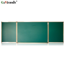 Double-sided folding board three-in-one office teaching writing board magnetic wall-mounted blackboard whiteboard hanging three-fold green board