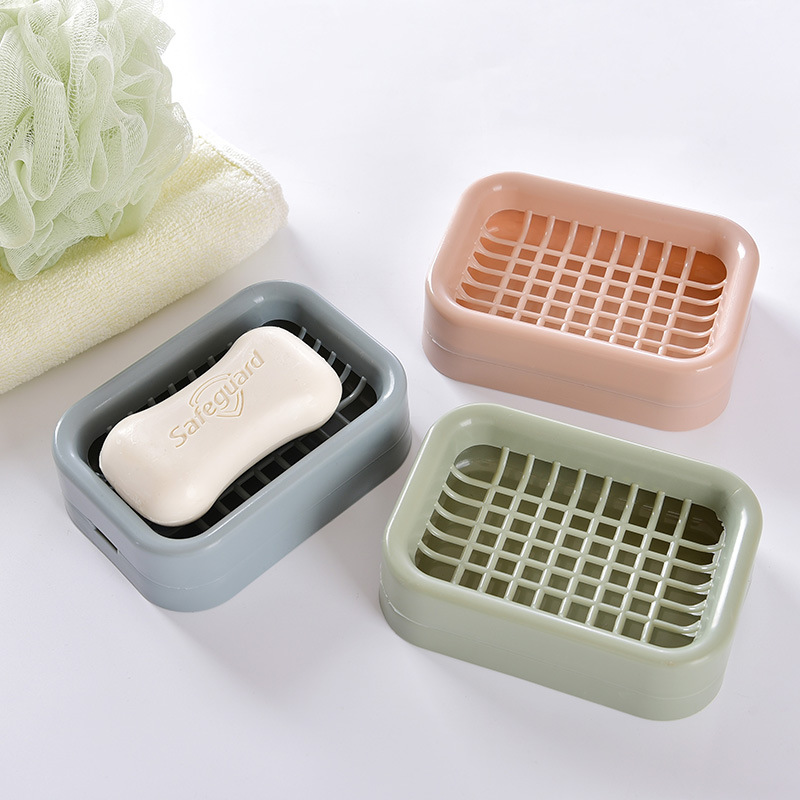 Soap Box Home Big toilet Laundry Soap Drain rack Students Dormitory Bathroom with rectangular Soap Box-Taobao