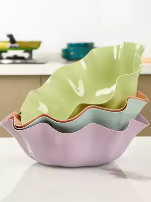 Fruit plate household living room fruit plate modern simple coffee table and snack plate European creative fruit basin plastic dried fruit plate