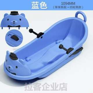 Children's scooter, snow ice car, skating, children's snowboard, thickened car, double balance sled car, skateboard, outdoor