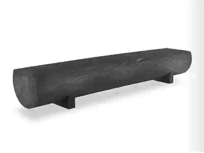 Log creative long bench home round wood shoe stool stool B & B lounge rest stool retro personality clothing store decoration bench