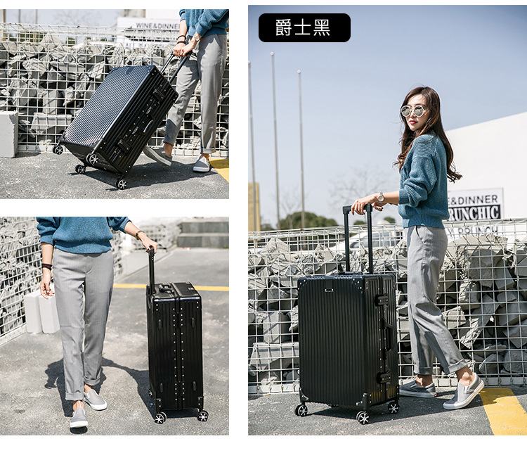 Hộp hành lý in lưới màu đỏ xe đẩy trường hợp mật khẩu lên xe phổ thông nam và nữ vali nhỏ tươi phiên bản Hàn Quốc - Va li tui du lich