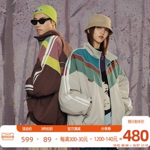 FYP national tide tide brand couple teddy jacket tooling coach oversize coat winter cotton clip 2021 New