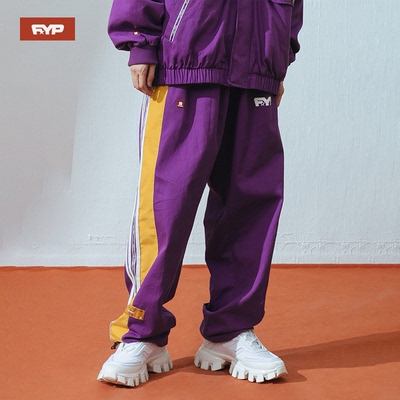 FYP hip-hop thủy triều thương hiệu mùa xuân mới overalls quần nam thương hiệu quần thủy tinh chân quần giản dị quần thể thao - Quần mỏng