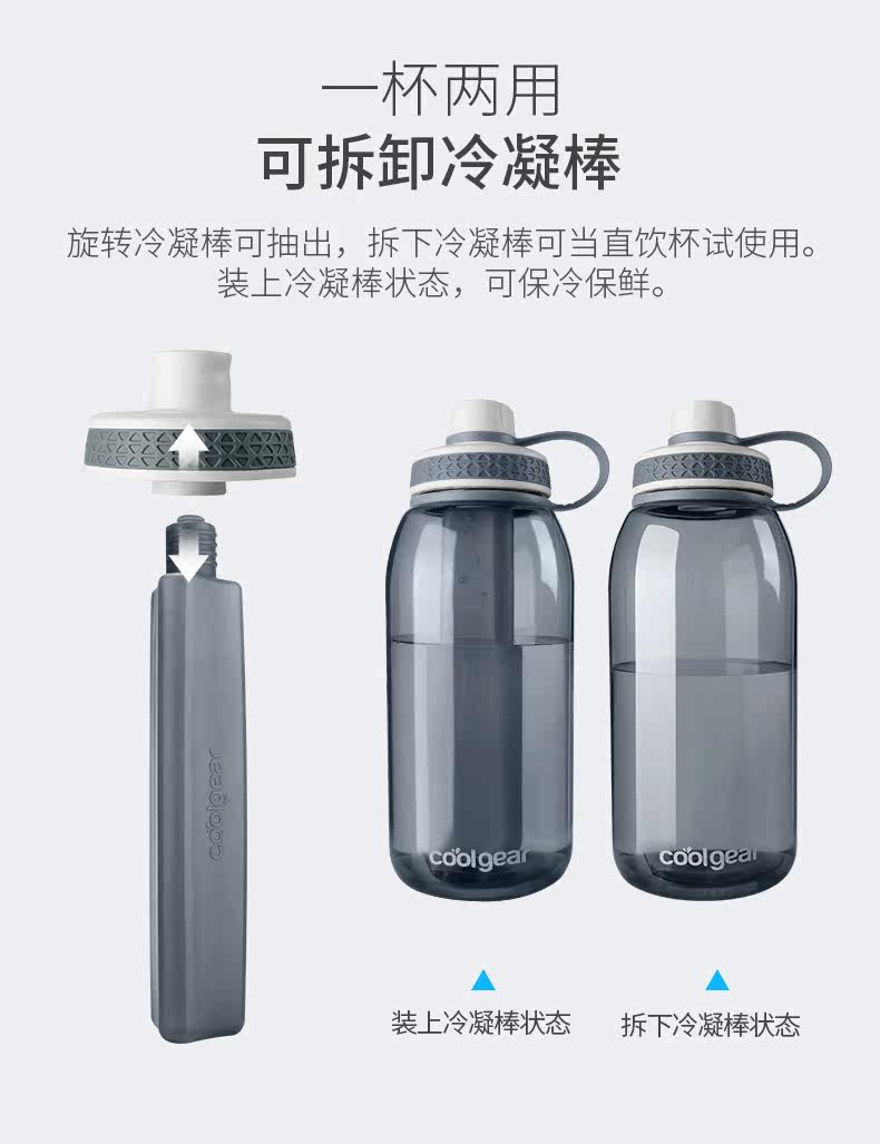 美国 Coolgear 专利 保冷运动水杯 1404ml 超大容量 图4