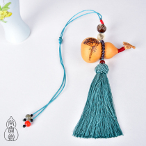 Natural small plinth original private custom handmade flow Su Lotus Hongyun when head home car decorated with Ping An pendant