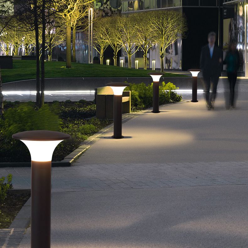 Outdoor Waterproof Grass Terrace Lamp Column Head Light Led Meadow Buried Light Door Column Lamp Outdoor Villa Garden Courtyard Lamp View Lamp