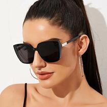 Brand Designer Cat Eye Sunglasses Woman Vintage Black Mirror