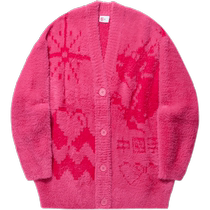 China Li Ning Ri Jin Dou Gold Knitted Sweater Womens Plush Warm Spring Womens Sweater Tops Loose Sportswear