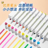 Микрофон на водной основе, двусторонняя акварель, мелки, детский акрил для школьников, художественная кисть, полупрозрачный набор, можно стирать, граффити