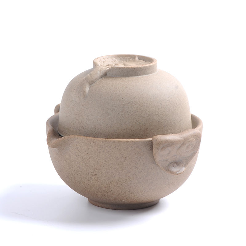 A pot of 1 day style retro coarse pottery kilns for a quick guest cup One pot of personal travel portable office day