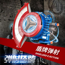 Captain America Shield Soft Bullet Hidden Launcher Kids Super Heroes League Toy Gift Boy Boy
