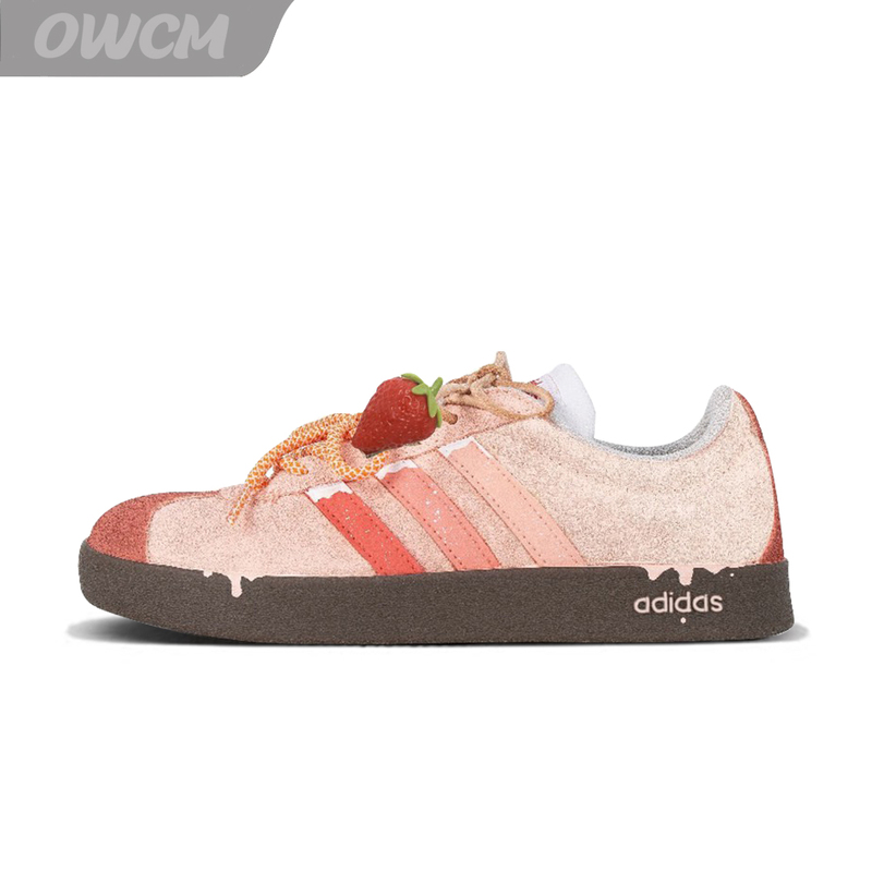 Adidas Neo Vl Strawberry Tart Trendy Fashion Age-Reducing Low-Top Versatile Sports Casual Sneakers for Women Adidas Neo Vl Strawberry Tart Trendy Fashion Age-Reducing Low-Top Versatile Sports Casual Sneakers for Women