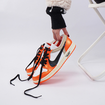 NIKE Air Jordan 1 white orange small buckle crushed sneakers with low help Nike mens shoes aj1 low womens shoes