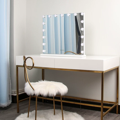 炫加 Современный и минималистичный белый туалетный столик для спальни из нержавеющей стали