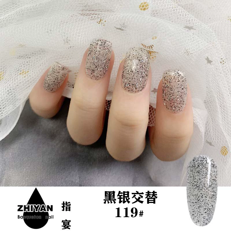 2019 mới nhấp nháy sơn móng tay gel laser sequin sơn móng tay đầy đủ bộ siêu flash nail cửa hàng keo đặc biệt - Sơn móng tay / Móng tay và móng chân