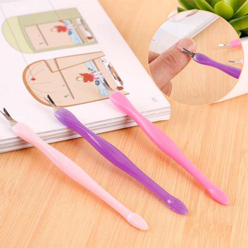 Manicure Dead Leather Fork Meryl Nail Die Leather Sharp Push Fork Medecor Tool Dead Leather Push V Type Nail Dead Leather Scraper