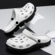 Croc shoes men's summer outer wear 2024 new ins trendy outdoor sandals non-slip toe beach sandals men's shoes and slippers