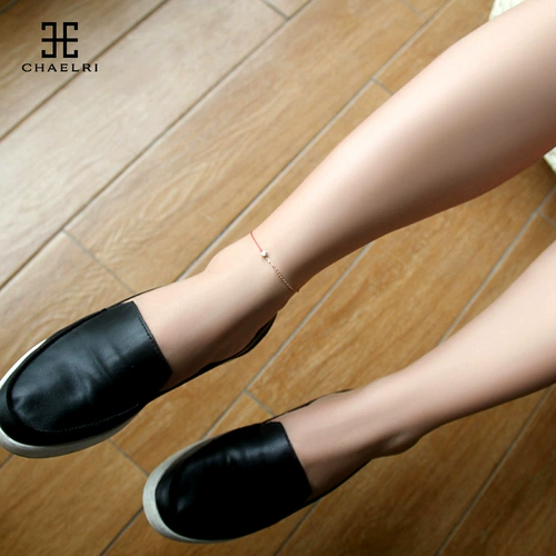 Оберег на день рождения, золотой браслет на ногу, ювелирное украшение, год кролика, розовое золото, подарок на день рождения, простой и элегантный дизайн