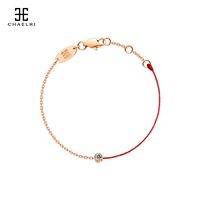 Золотой браслет на ногу, розовое золото