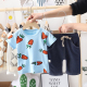 . Childrens Summer Outfit 2020 Summer New Boy bé ngắn tay áo hai mảnh Set 0-1-2-3-4.