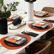 And Courtyard Nordic Light Lavish Oval Dining Mat Waterproof Oil Proof Cortex Minima Modern West Table Mat free of washing thermal insulation