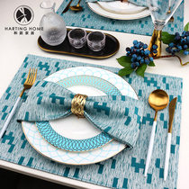 And Courtyard Dining Mat Cloth Art Thermal Insulation Mat Hotel Steak Mat Western Dining Retro ins Wind Home New Chinese Dining Mat