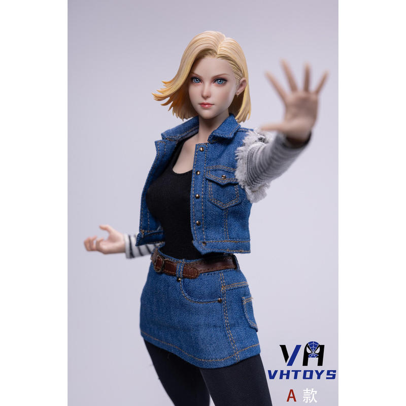 Vhtoys 1/6 Short Hair Versatile Girl Movable Eyes Head Sculpt Jilly Ah001
