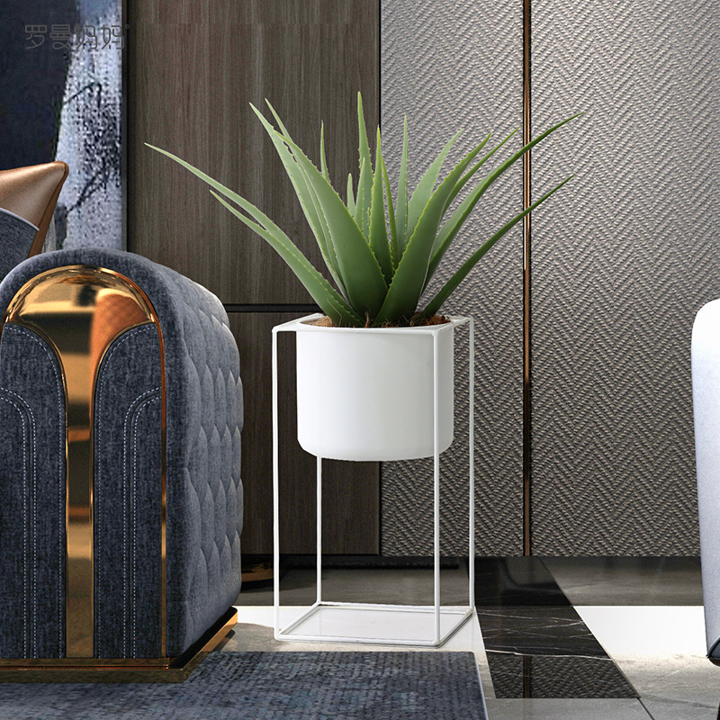 Roman Mom Simulated Plant Aloe Vera Pot Northern European Fake Pot View Indoor Living Room in Fake Green Plant Decoration