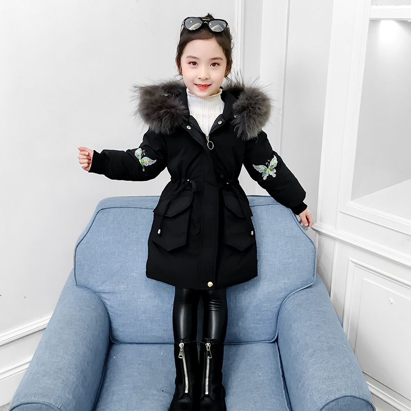 Girls cotton-padded jacket 2021 new foreign style little girl winter jacket children's winter jacket children's winter jacket down cotton-padded jacket