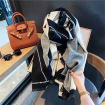  Korean version of the high-end cashmere scarf womens winter wild summer sunscreen shawl dual-use office air conditioning room outside the spring and autumn