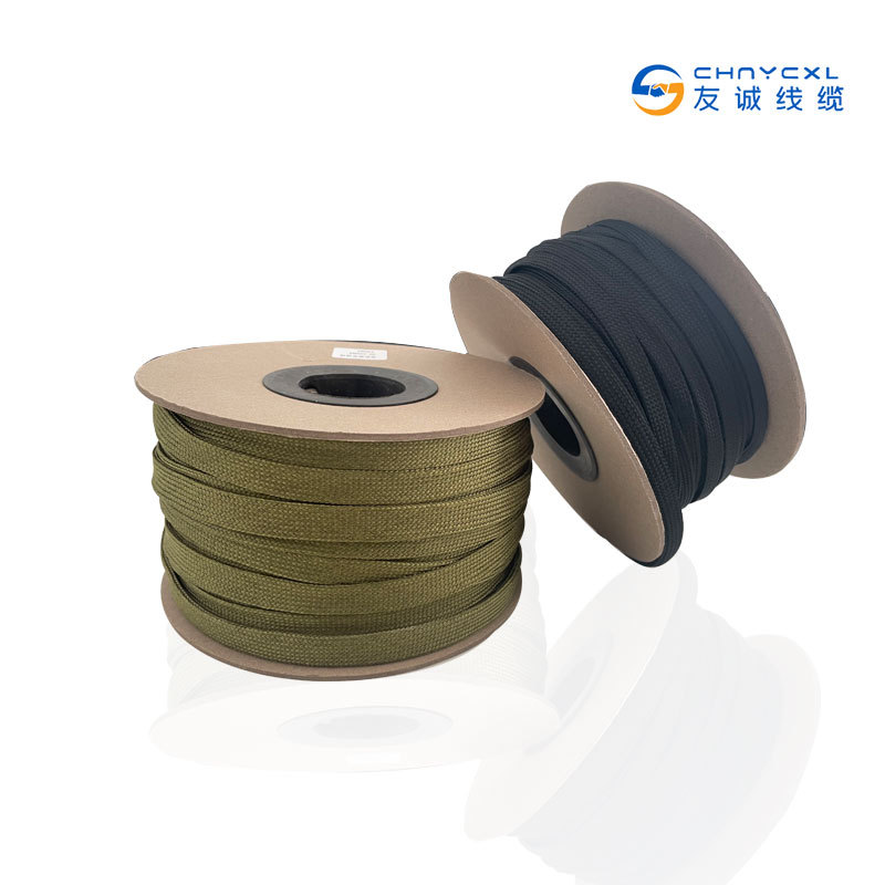 Black Nylon Casing Aviation Wire Wire Protective Cover Soft Telescopic Snakeskin Tube Factory Direct Sales Braided Mesh Tube