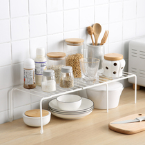 Le Lion simple thickened Wrought iron metal shelf Kitchen storage rack Floor storage rack pot rack seasoning rack angle rack